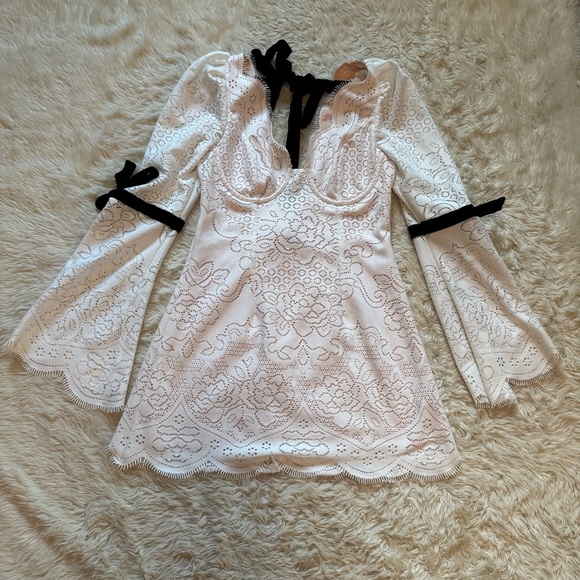 For Love & Lemons Araceli Mini Dress - Size Medium - Picture 6 of 10